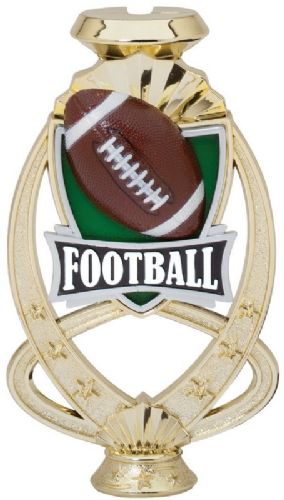 7" Football Meridian Trophy Riser