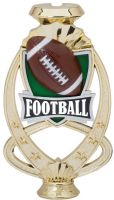 7" Football Meridian Trophy Riser