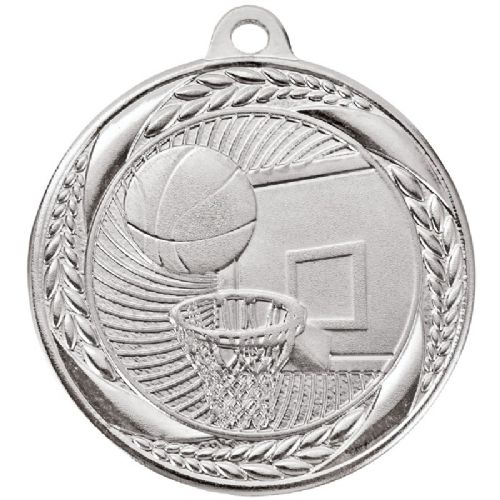 2" Basketball Laurel Wreath Award Medal #3