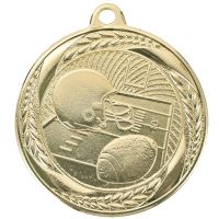 2" Football Laurel Wreath Award Medal