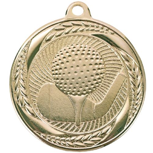 2" Golf Laurel Wreath Award Medal #2