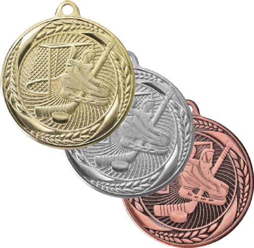 2" Hockey Laurel Wreath Award Medal