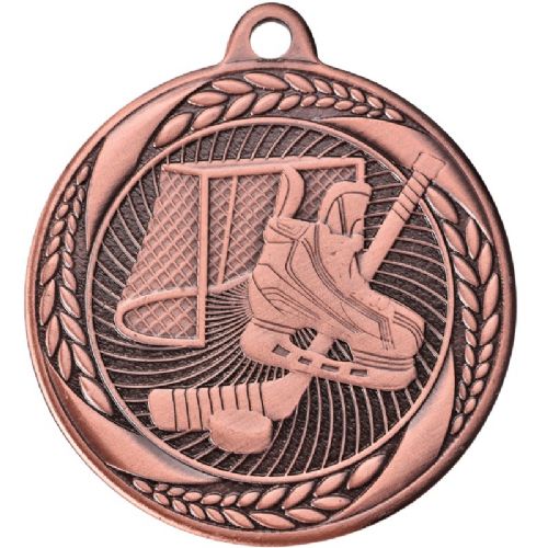 2" Hockey Laurel Wreath Award Medal #4