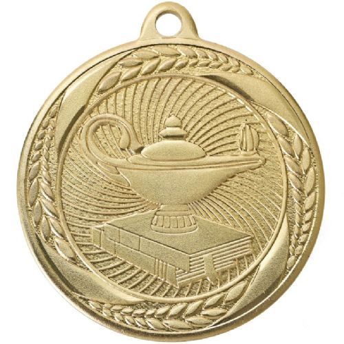 2" Lamp of Knowledge Laurel Wreath Award Medal #2