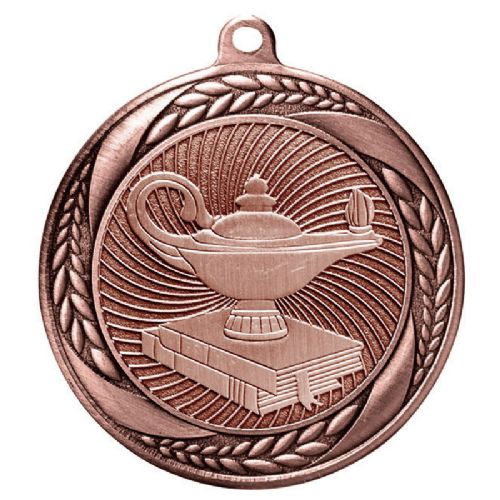 2" Lamp of Knowledge Laurel Wreath Award Medal #4