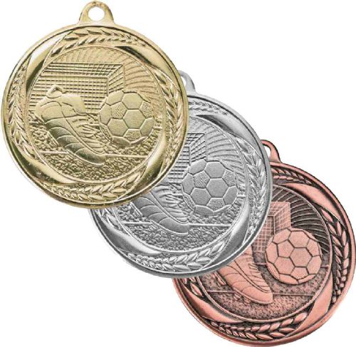 2" Soccer Laurel Wreath Award Medal