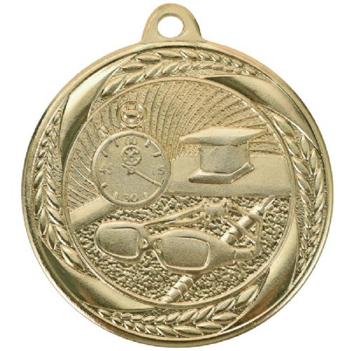 2" Swimming Laurel Wreath Award Medal #2