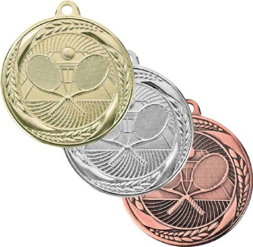 2" Tennis Laurel Wreath Award Medal