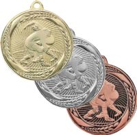 2" Wrestling Laurel Wreath Award Medal