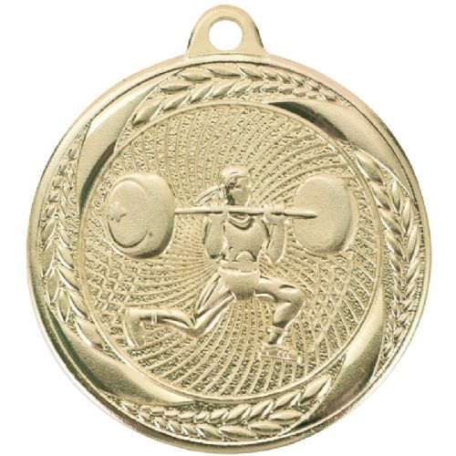 2" Female Weightlifting Laurel Wreath Award Medal #2