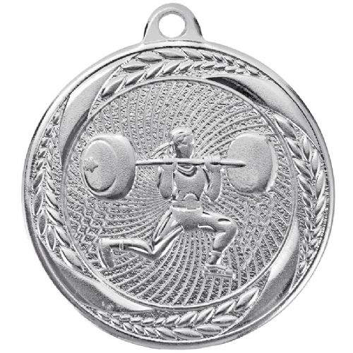 2" Female Weightlifting Laurel Wreath Award Medal #3