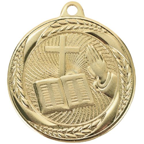 2" Religion Laurel Wreath Award Medal