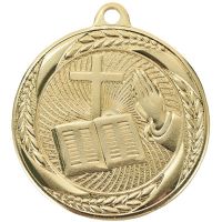 2" Religion Laurel Wreath Award Medal