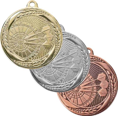 2" Darts Laurel Wreath Award Medal