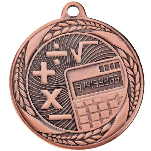 2" Mathematics Laurel Wreath Award Medal #4