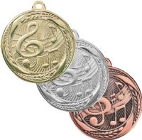 2" Music Laurel Wreath Award Medal
