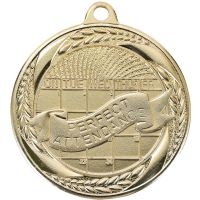 2" Perfect Attendance Laurel Wreath Award Medal