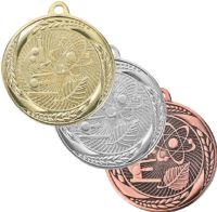 2" Science Laurel Wreath Award Medal