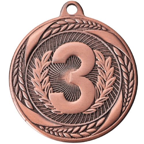 2" 3rd Place Laurel Wreath Award Medal