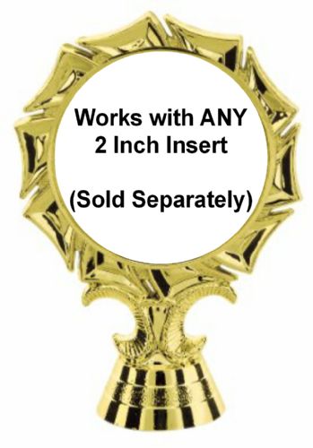 4" Pinwheel 2" Insert Holder Figure Gold #2