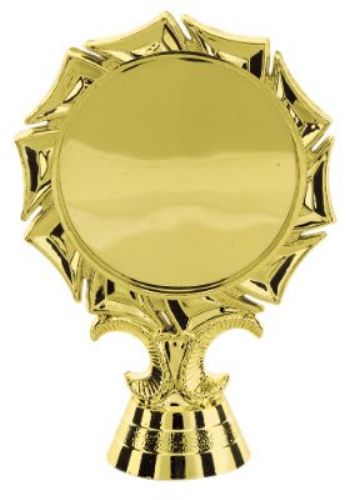 4" Pinwheel 2" Insert Holder Figure Gold