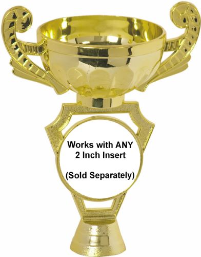 6" Gold Cup 2" Insert Holder Figure #2