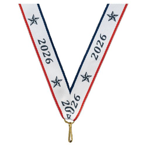 7/8" x 32" 2026 Neck Ribbon with Snap Clip