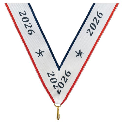 1 1/2" x 32" 2026 Neck Ribbon with Snap Clip