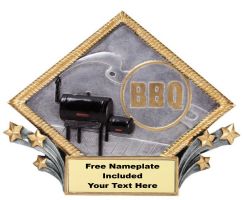 BBQ - Diamond Plate Series Resin Award 7 1/2" x 6"