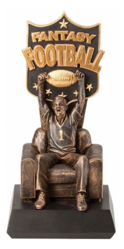 10 1/4" Fantasy Football "Man on Sofa" Resin Trophy Figure
