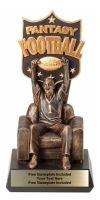 10 1/4" Fantasy Football "Man on Sofa" Resin Trophy Figure