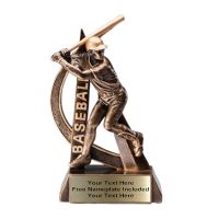 6 1/2" Gold Baseball Ultra Action Resin Trophy