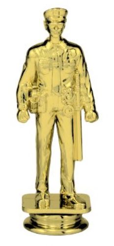 5" Policeman Gold Trophy Figure