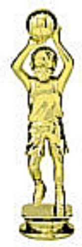 6" Girls Basketball Gold Bobblehead Trophy Figure