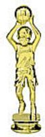 6" Girls Basketball Gold Bobblehead Trophy Figure
