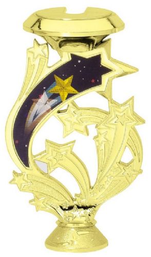 Gold 5" Shooting Star Trophy Riser