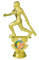 5 1/2" Female Softball Motion Graphic Gold Trophy Figure
