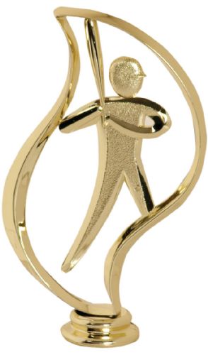 6" Baseball Torch Gold Trophy Figure
