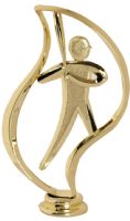 6" Baseball Torch Gold Trophy Figure