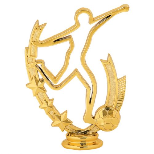 4 7/8" Soccer Profile Gold Trophy Figure