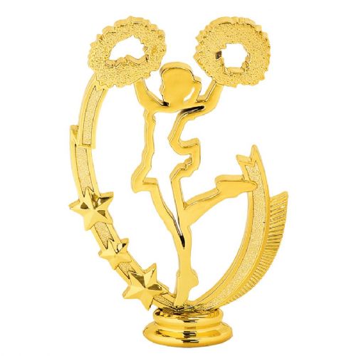 5" Cheer Profile Gold Trophy Figure