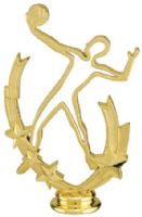 5 3/4" Volleyball Profile Gold Trophy Figure