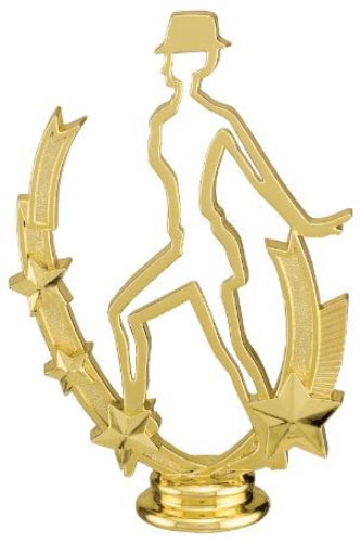 5" Dance Profile Gold Trophy Figure