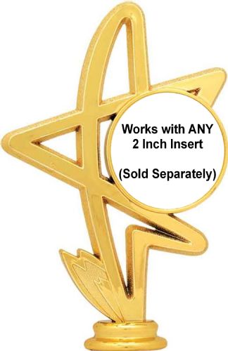 6" Star 2" Gold Insert Holder Figure #2