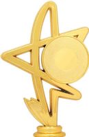 6" Star 2" Gold Insert Holder Figure