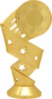 5 1/2" Gold 3D Twist 2" Insert Holder Figure