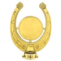 5" Gold Horseshoe 2" Insert Holder Figure