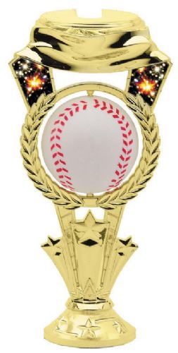 Gold 5 1/2" Spinning Baseball Trophy Riser