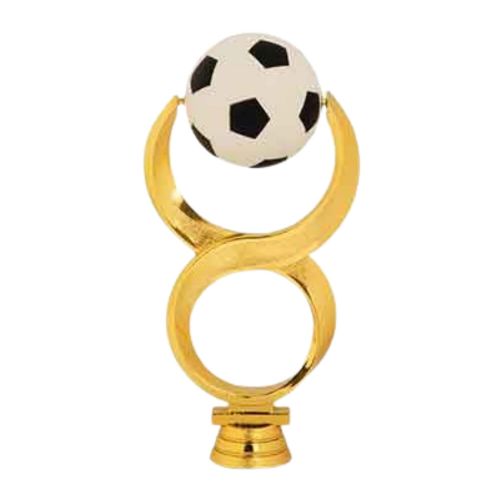 6 3/4" Soccer Spinner Gold Trophy Figure