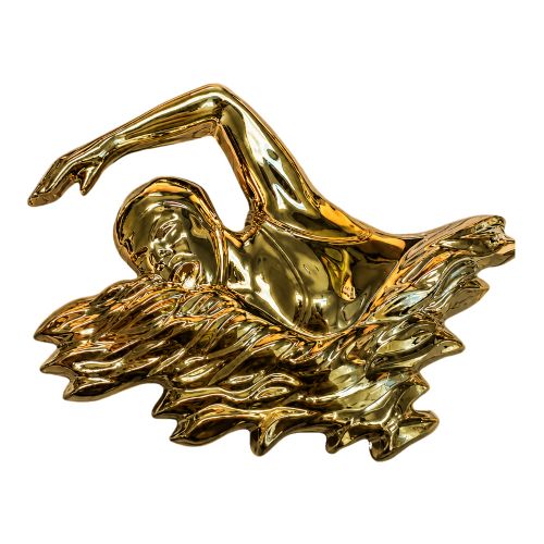 Swimming Studded Plaque Mount Trim